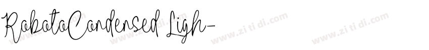 RobotoCondensed Ligh字体转换